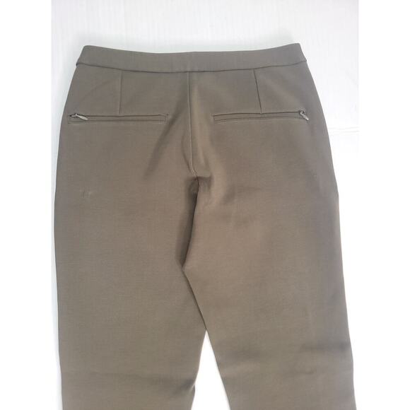 Lululemon Sz 4 City Trek Trouser Pants Mid Rise Green Reflective Hem - Picture 9 of 10